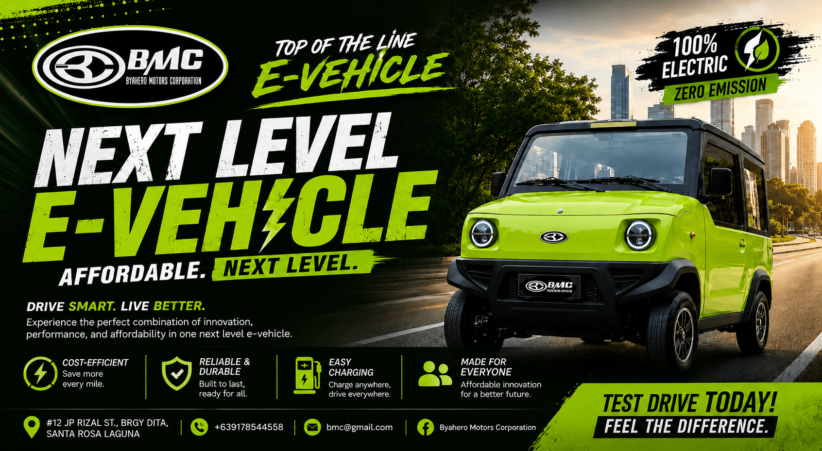 Byahero Motors Corporation — Next Level E-Vehicle