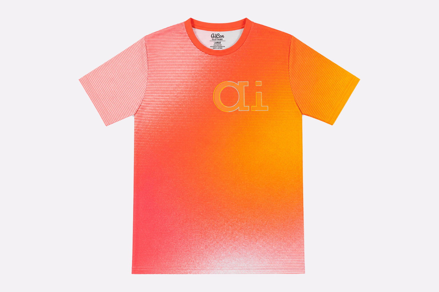 AICON Active Tee — Sunset Orange